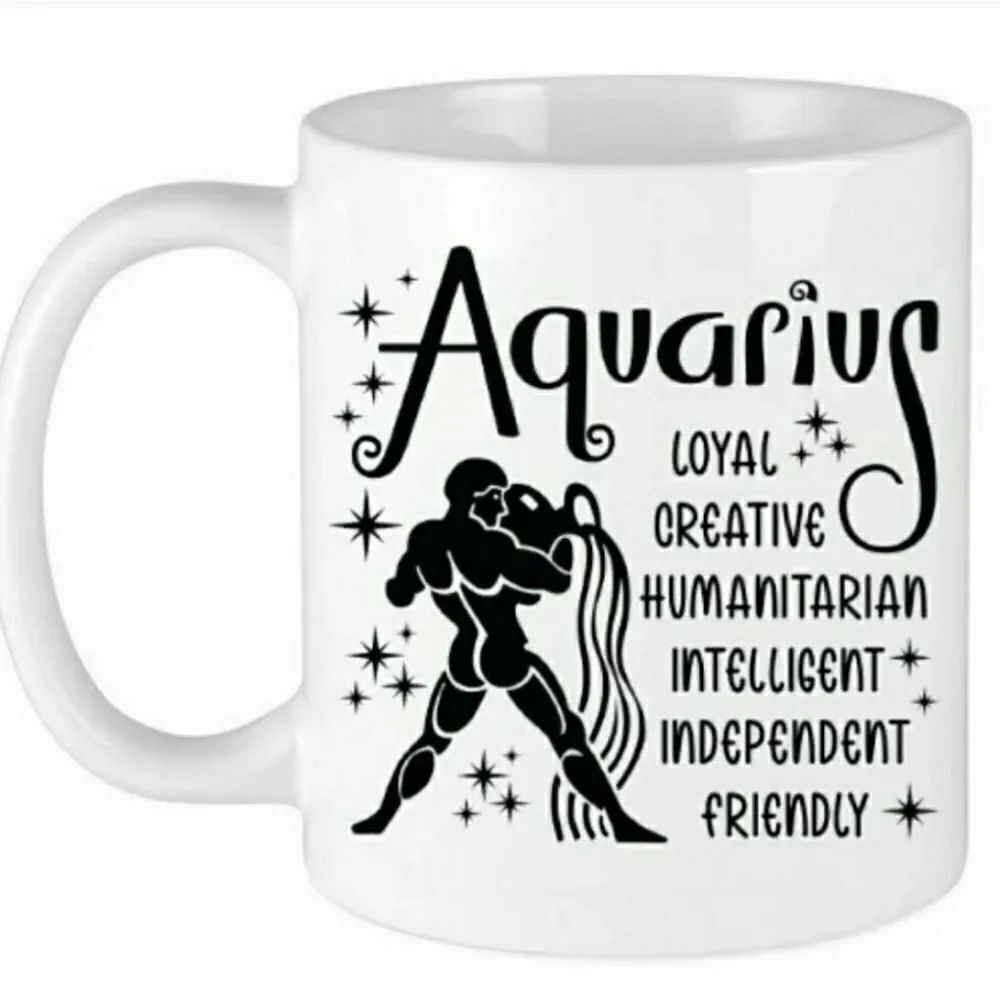 *Coffee mug, ZODIAC Aquarius